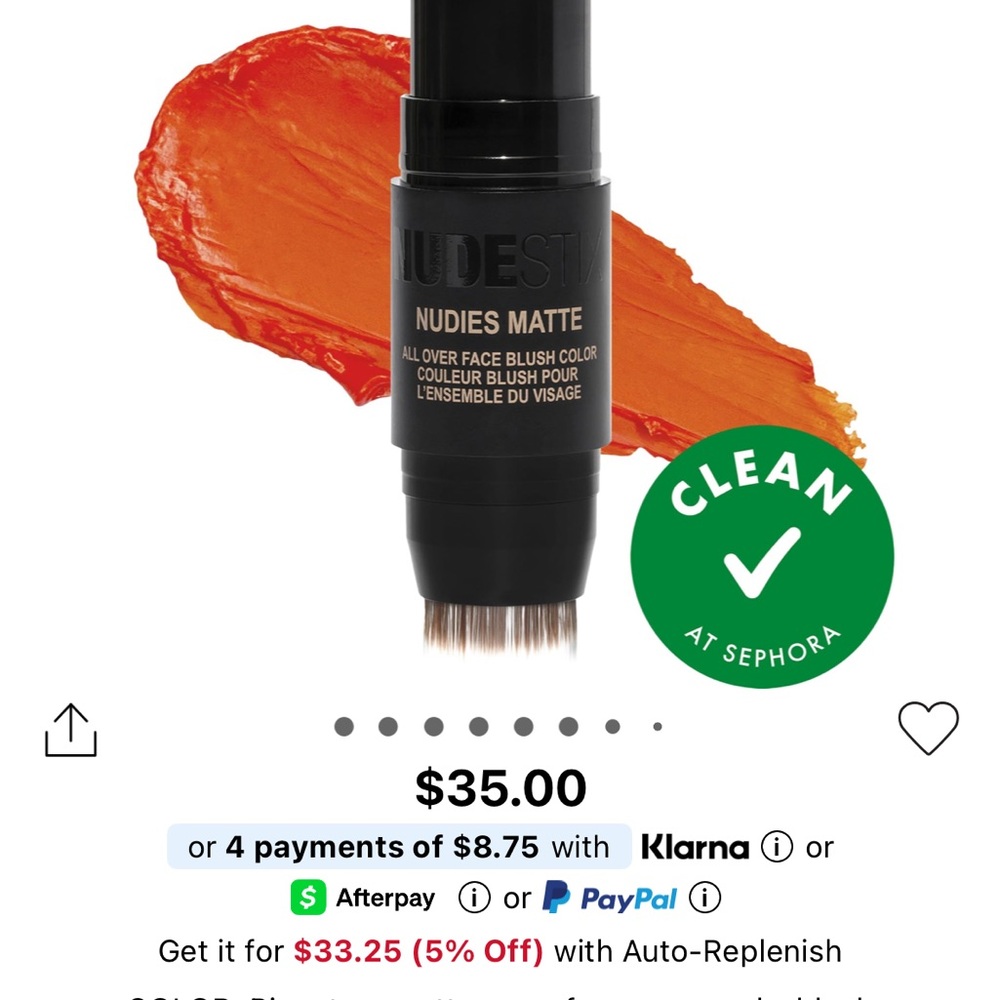 NUDESTIX Nudies Matte Blush Stick - picante
